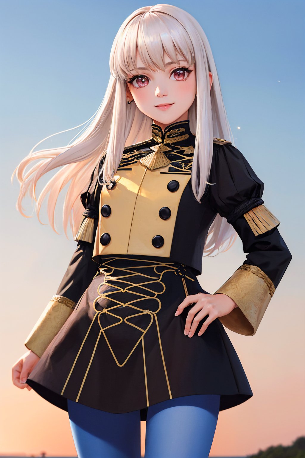 00002-1488736029-(masterpiece, best quality_1.2), , cowboy shot, solo, 1girl, lysitheauniform, smile, looking at viewer, uniform, long sleeves, b.jpg